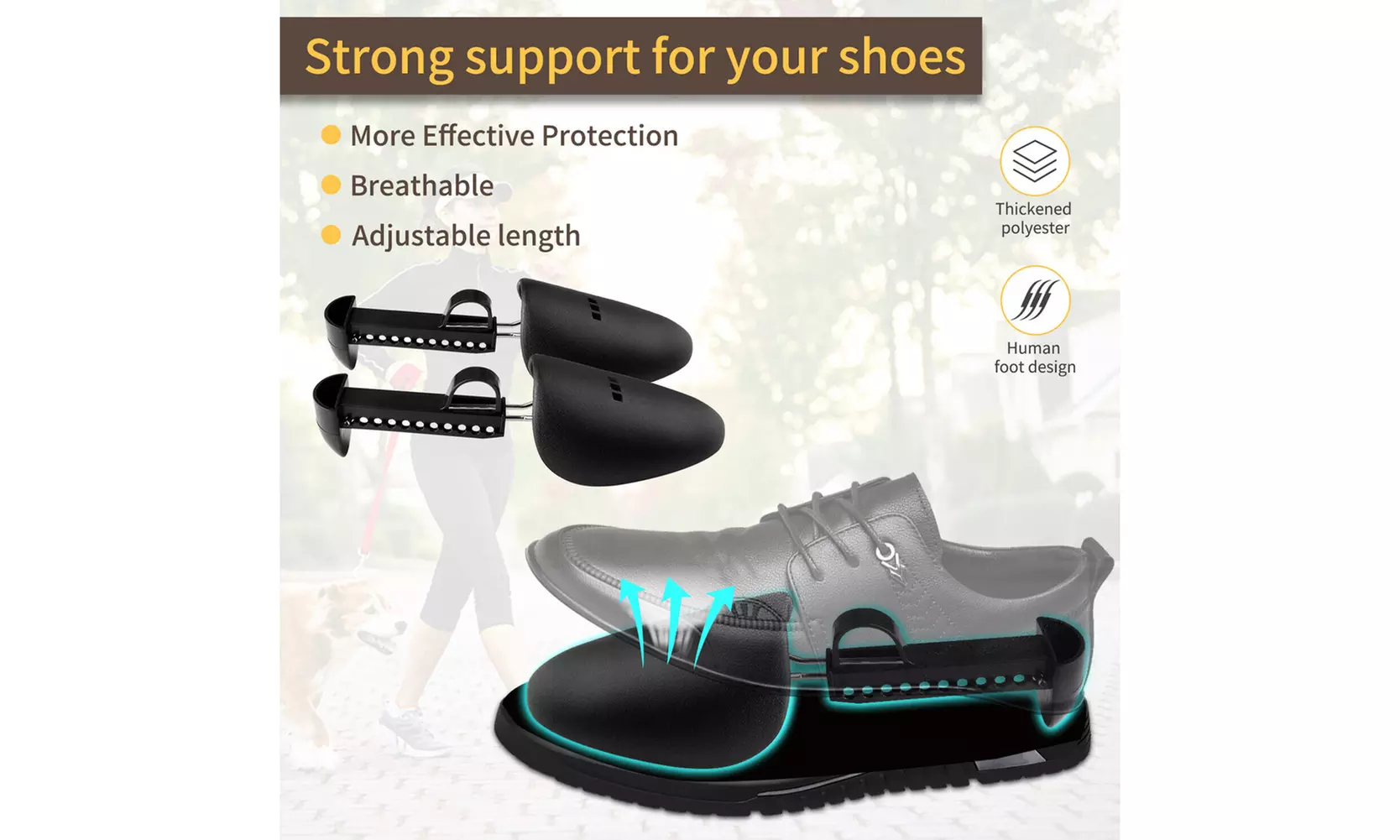 US 2-4 Pairs Adjustable Stretcher Tree Keepers Shoe Holder Fixed Support Shaper
