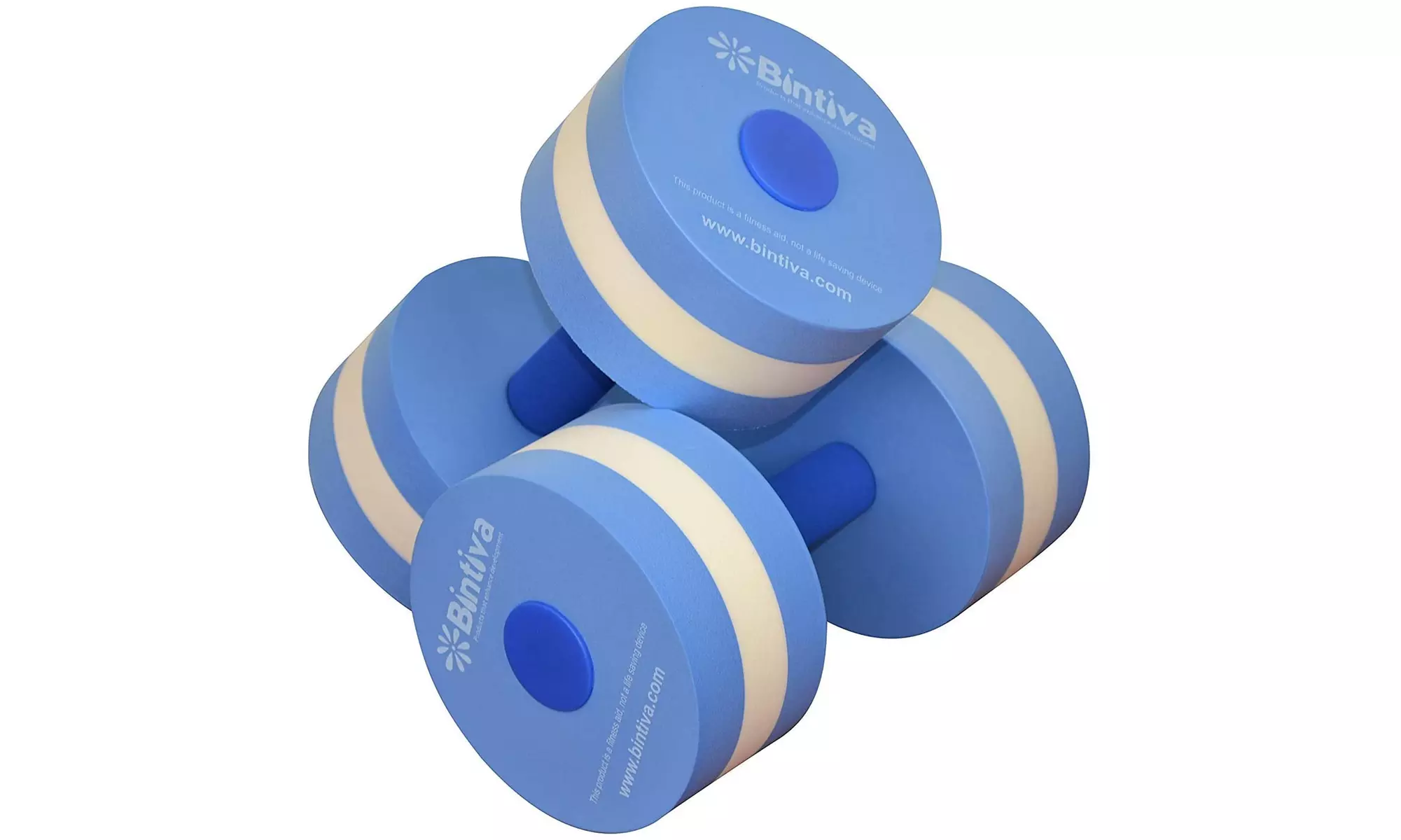 Bintiva - Aqua Dumbbell Set -  Water Aerobics and Pool Exercises  - Primary Image