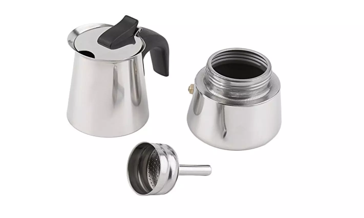 Compact 9 Cup Stainless Steel Espresso Coffee Maker Home Small Kitchen Appliance - Second Medium