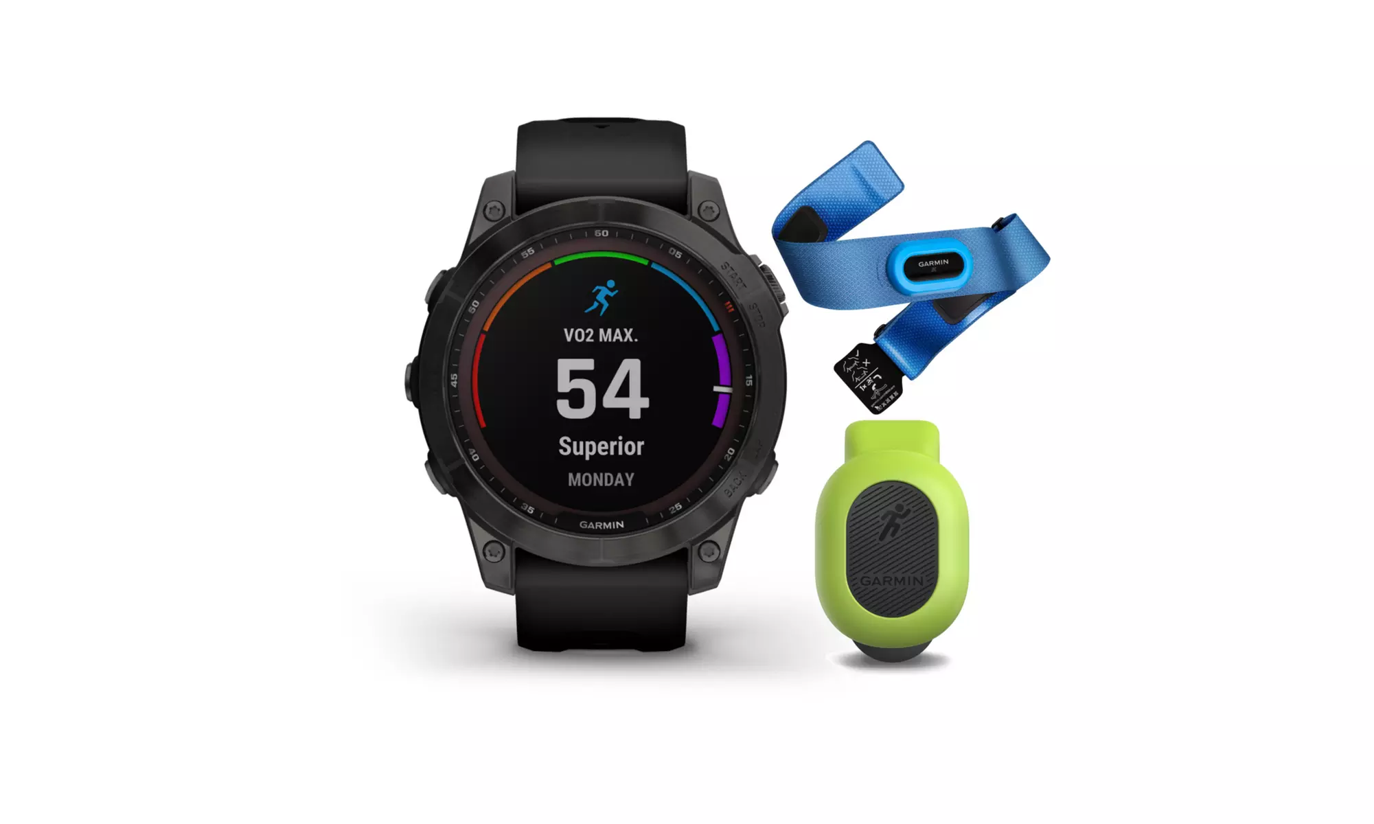 Garmin Fenix 7 Sapphire Solar Smartwatch with Heart Rate Monitor Bundle - Primary Image