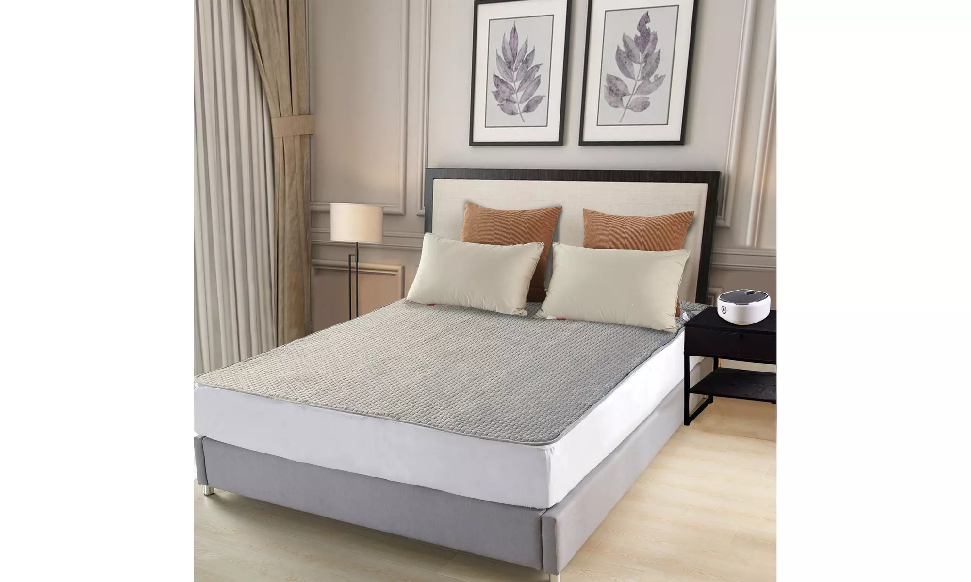 MerryHome Water Heated Mattress Pad,Mattress Topper Safe And Radiation-Free