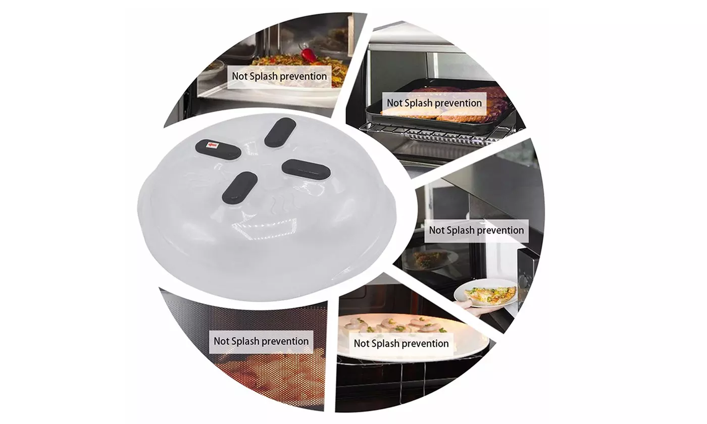 Microwave Hover Anti Splattering Magnetic Food Splatter Lid Cover - Second Medium