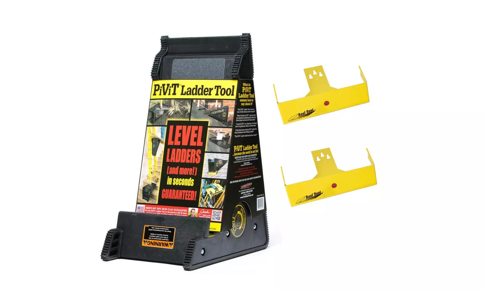ProVisionTools DPVT PiViT Ladder Leveling Tool With Roof Boot Roof Brackets - Primary Image