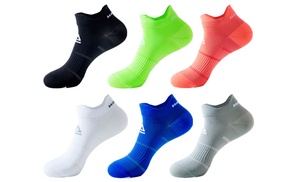 Haute Edition Unisex 6-Pack Compression Wellness Ankle Socks