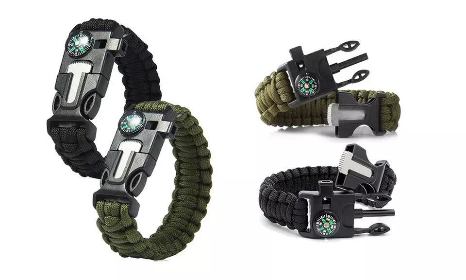 Survival Paracord Bracelet (2-Pack)  - Primary Image