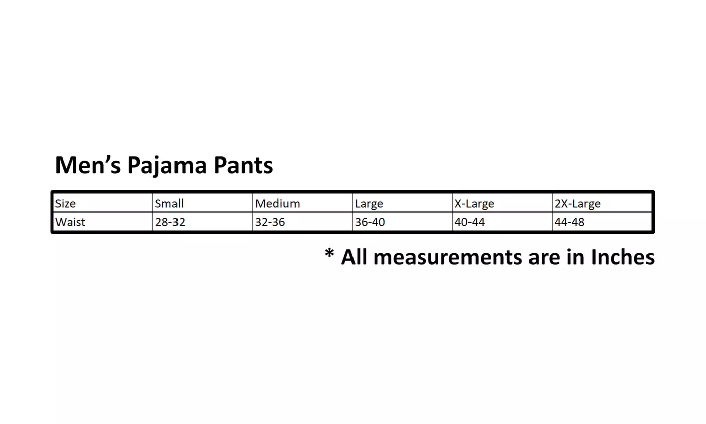 Men's COZY Fleece Pajama Pants with Pockets (1 OR 3-Pack Options)
