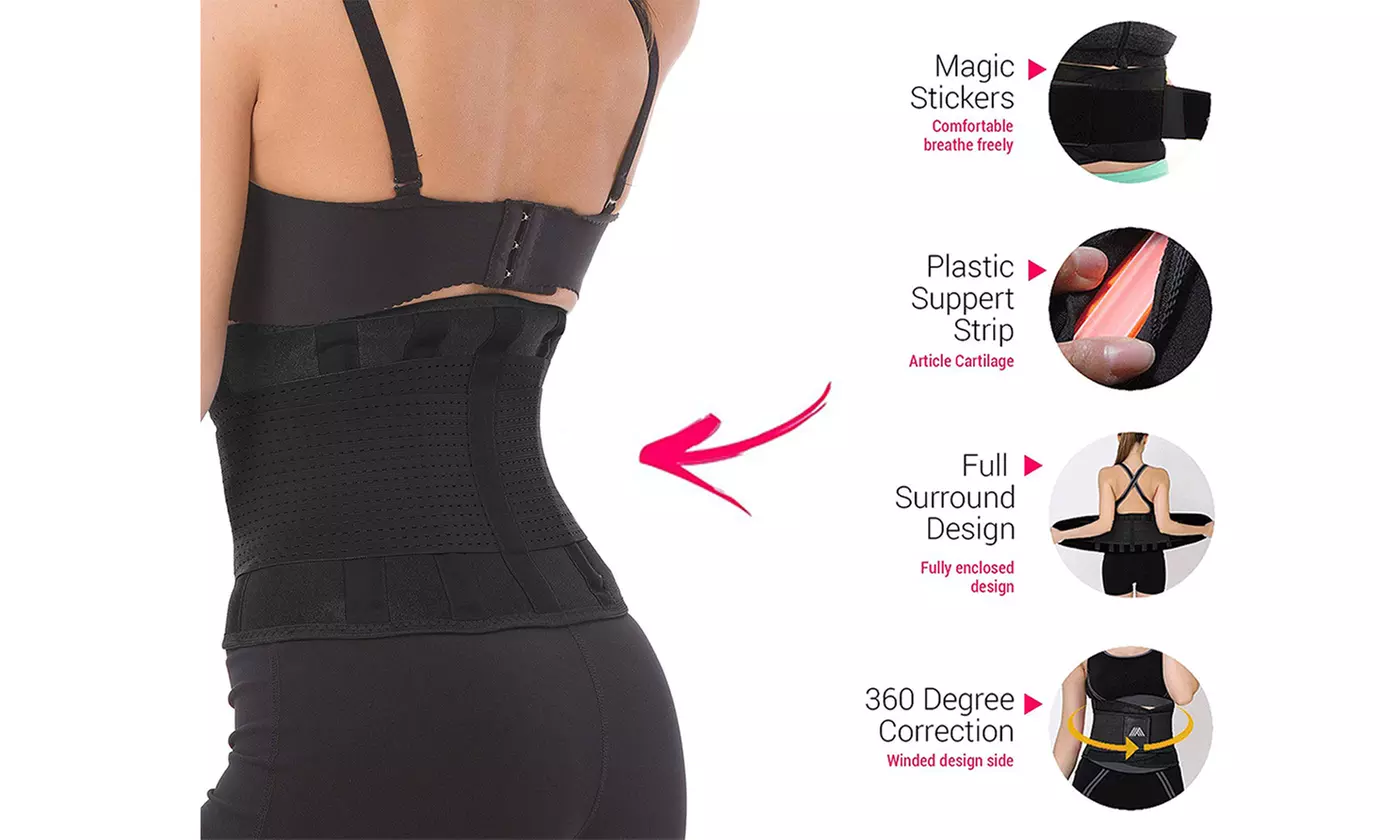 Women Slimming Waist Trainer Sauna Cincher Corset Underbust Workout Belt  - Second Medium
