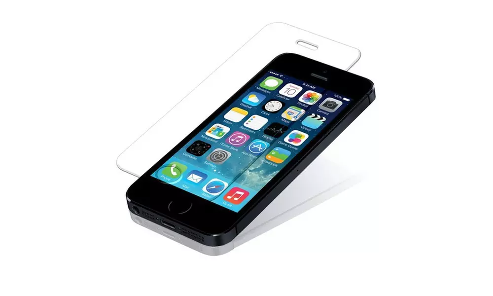 Tempered Glass Screen Protector for iPhone 5/5C/5S/SE (1- or 2-Pack) - Second Medium