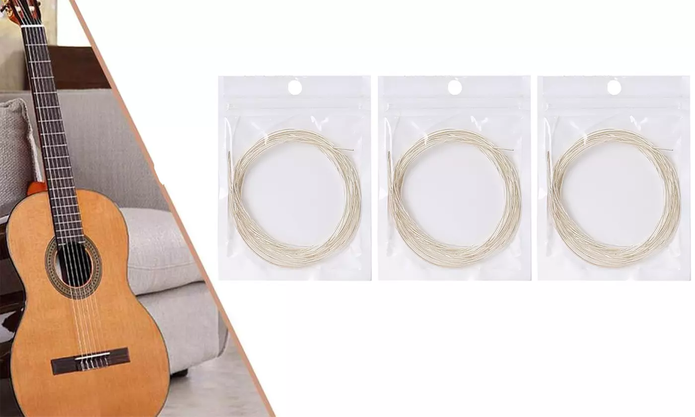 3Sets 6Strings Replacement Nylon String For Acoustic Classical Guitar Music Tool - Primary Image