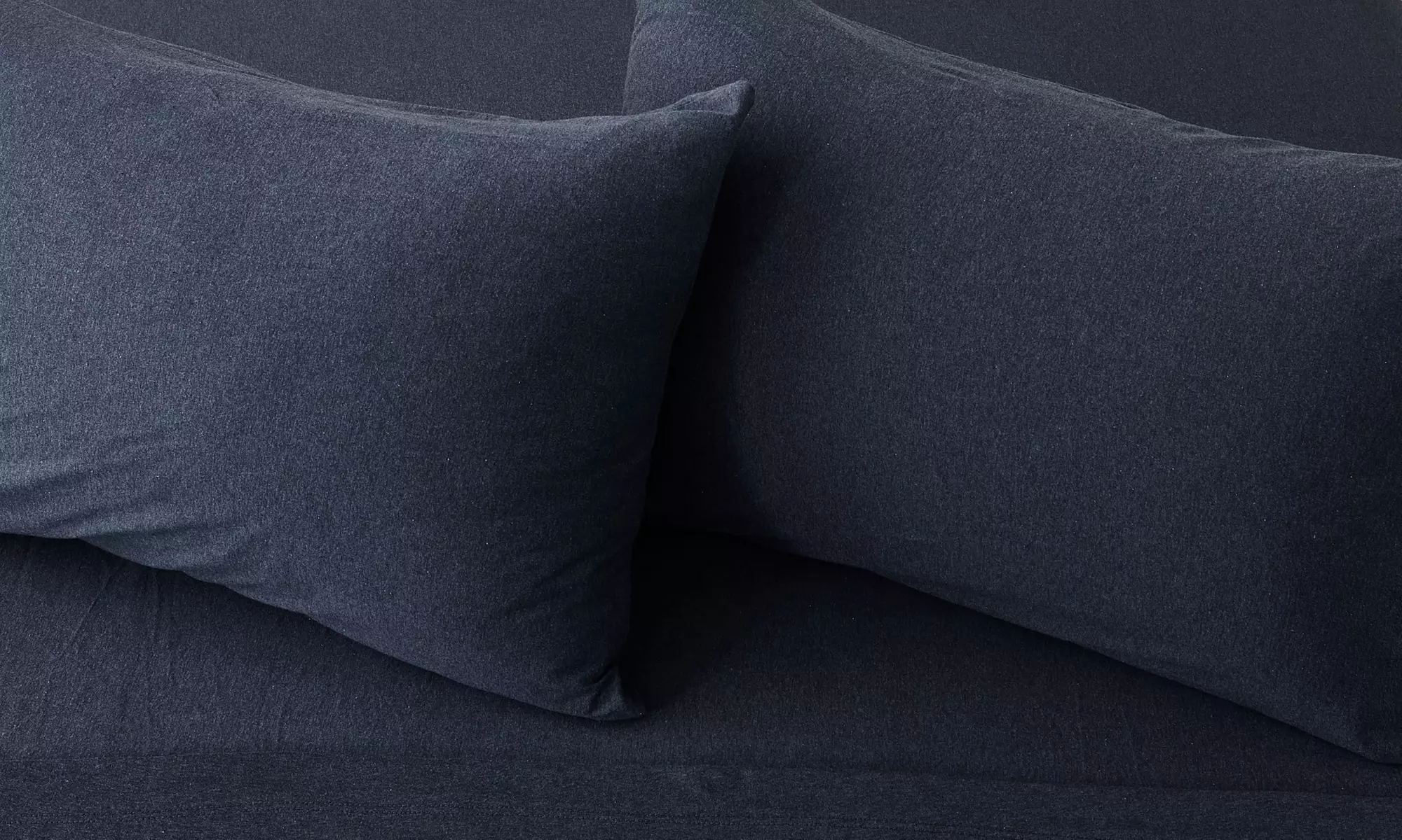 FreshFolds Ultra-Soft Cotton Heathered Melange Jersey Knit Sheet Set