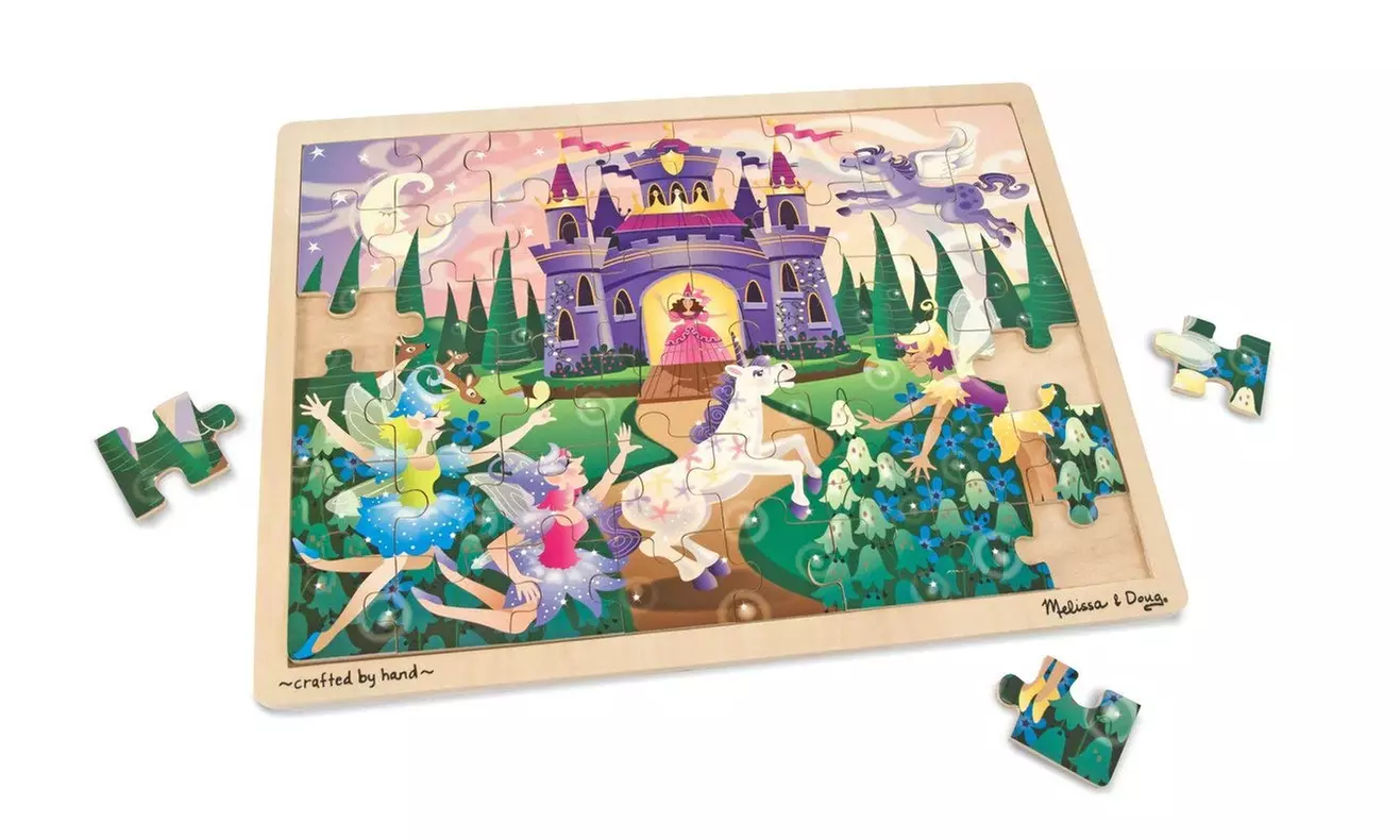 Lights Camera Interaction LCI3804 Fairy Tales 48-Pc Wooden Jigsaw  - Primary Image