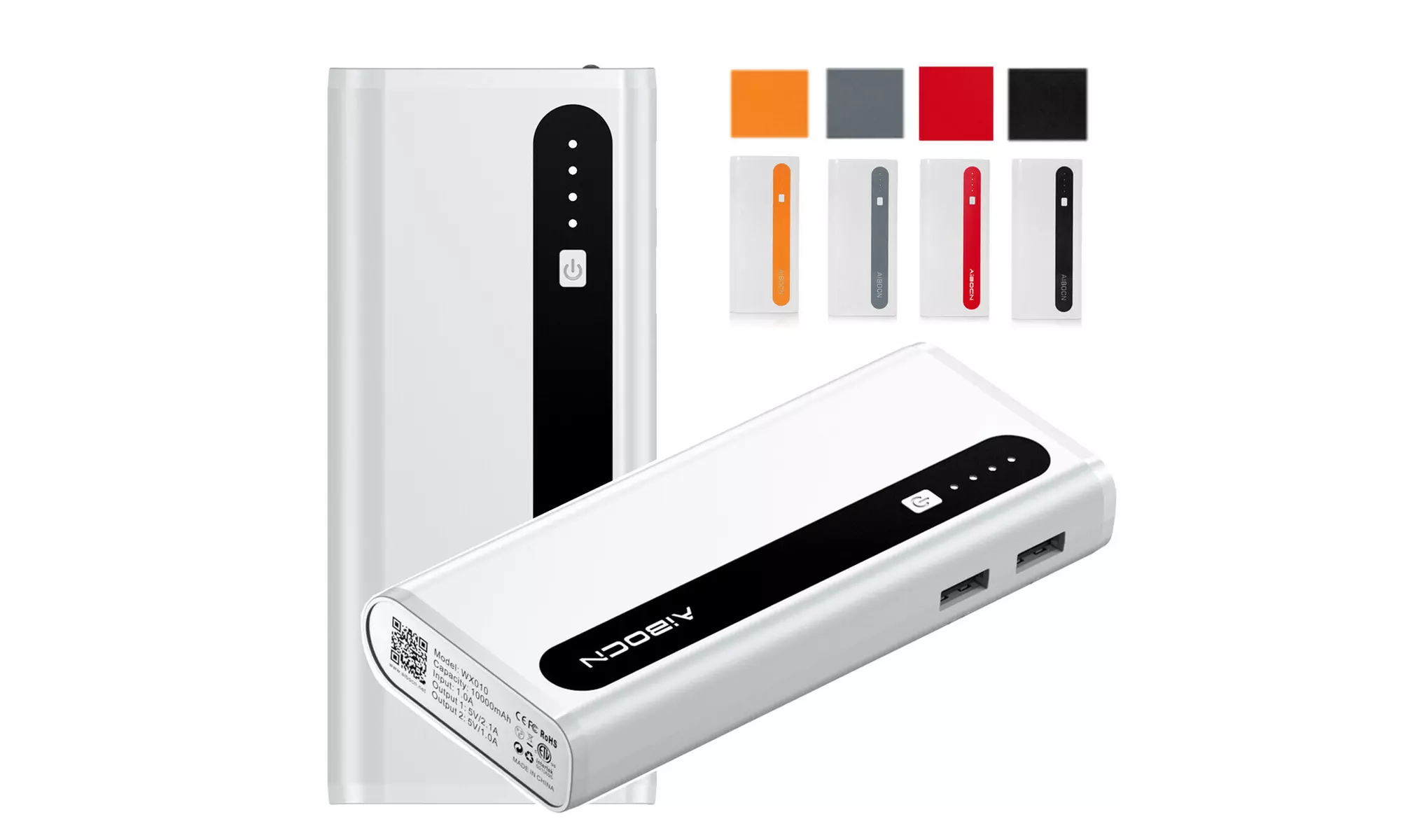 10000mAh Power Bank Portable Battery Charger for iPhone Samsung  Torch - Primary Image