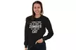 Would Push You Front Of Zombies To Save Cat Long Sleeve Tee - Second Medium