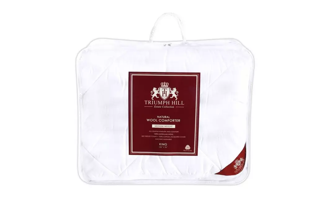 Triumph Hill Australian Wool Medium Weight All Season Comforter - Primary Image