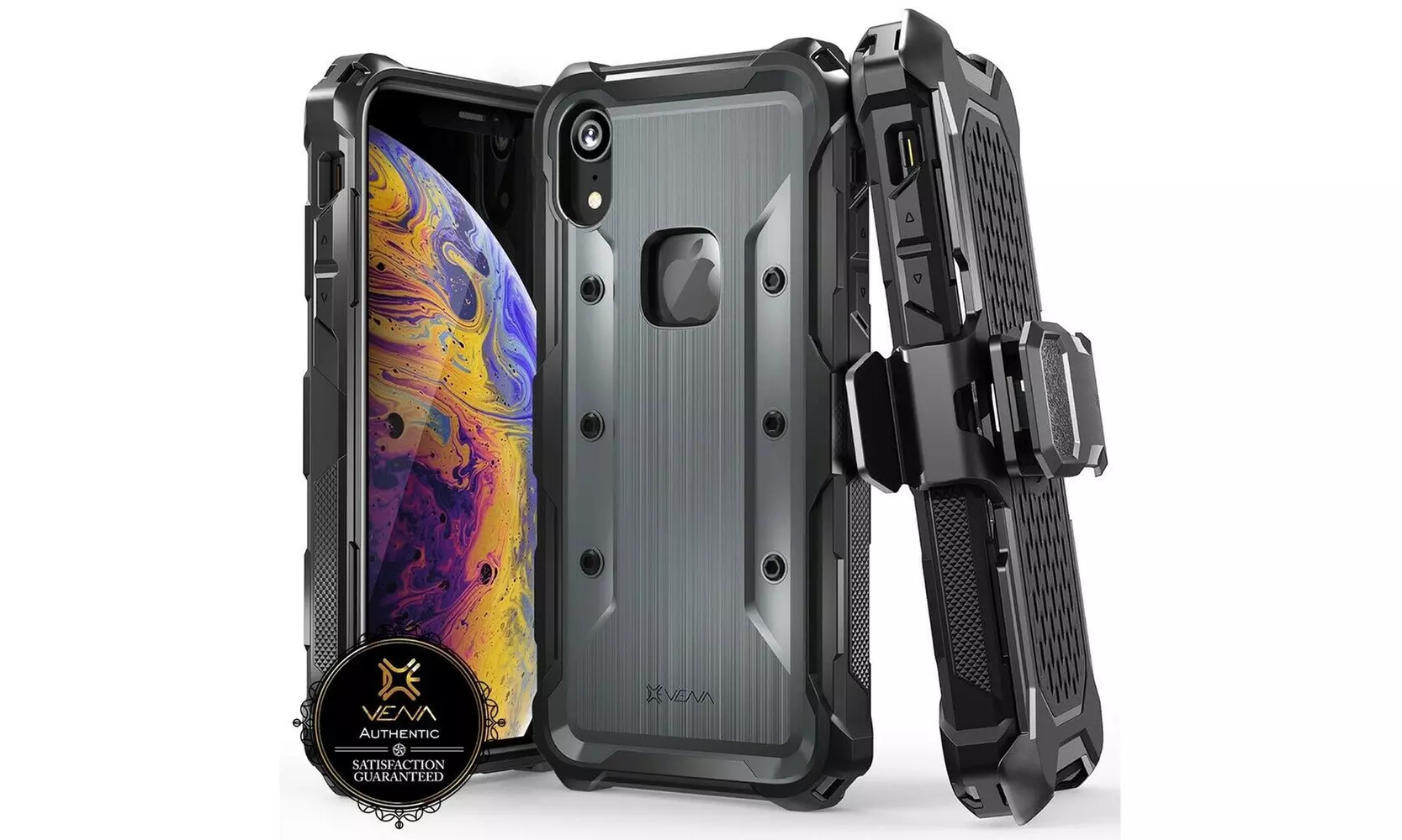 Apple iPhone XR Case  Belt Clip Holster Kickstand Cover - Second Medium