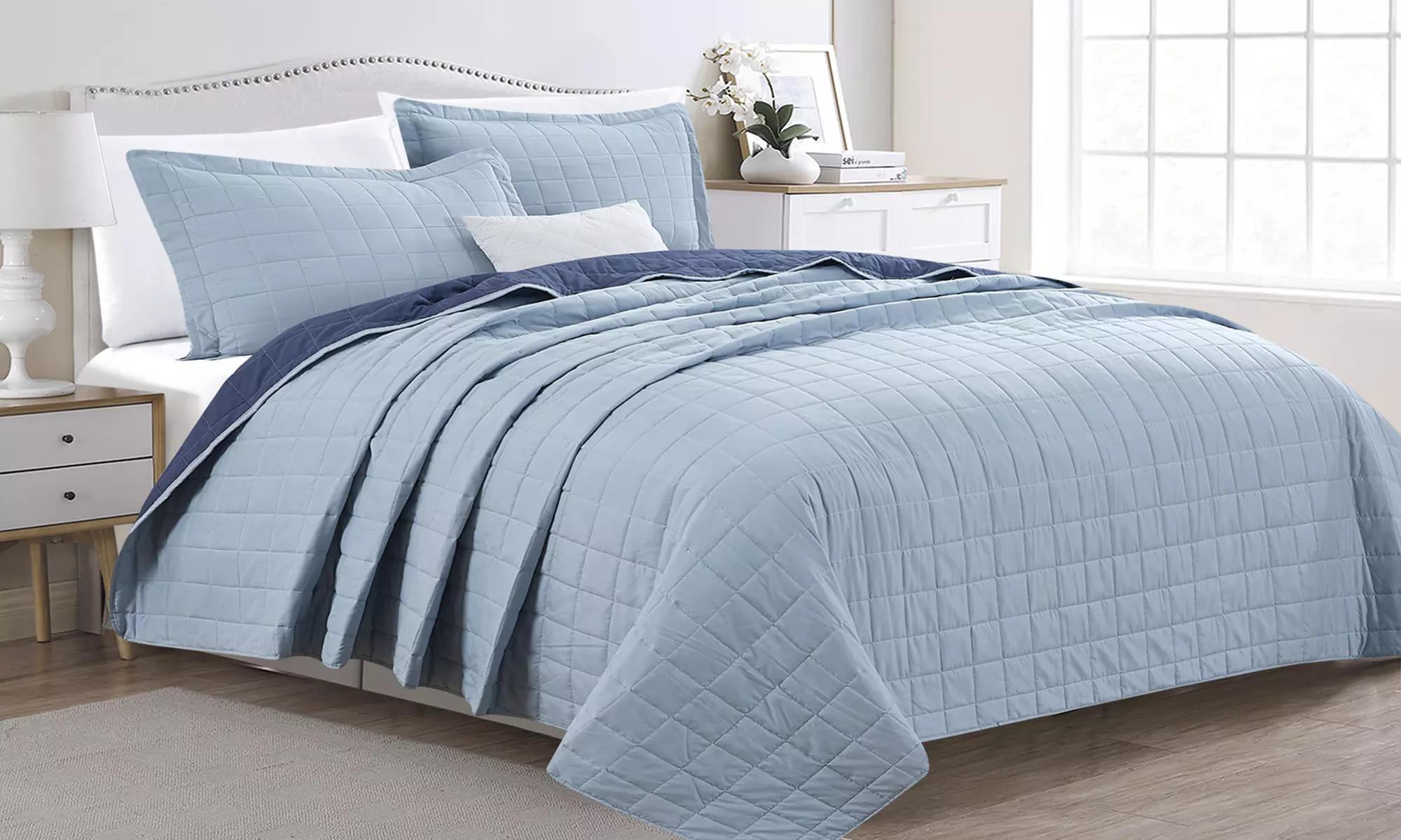 Premium Solid Quilt Set (2- or 3-Piece)
