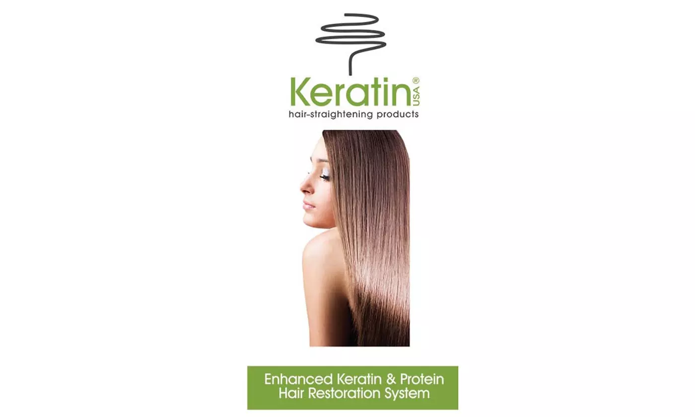 Keratin Hair-Straightening Formaldehyde-Free w/ L-Cysteine Treatment Duo - Second Medium