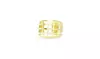 Geometric Gold Filigree Cuff Bracelet 24K Heavy Gold-Plated
