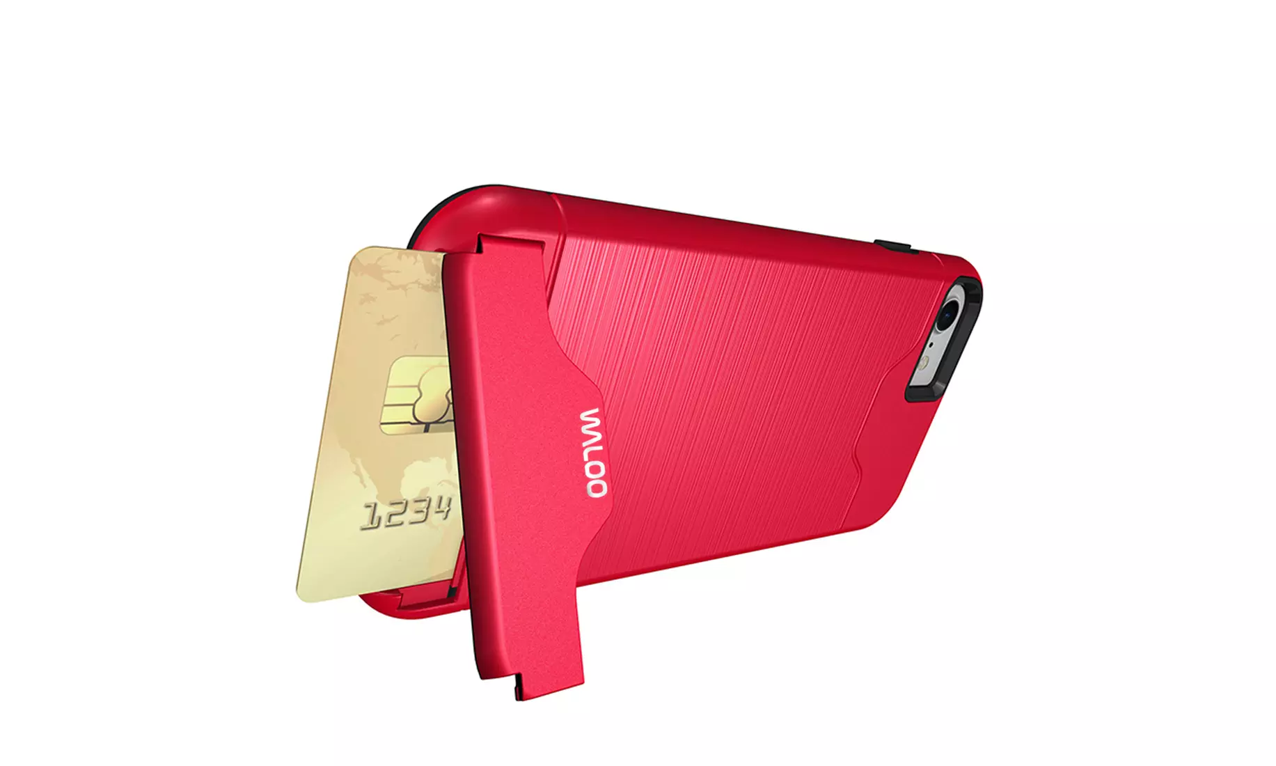 Waloo Brushed Kickstand Case for iPhones 