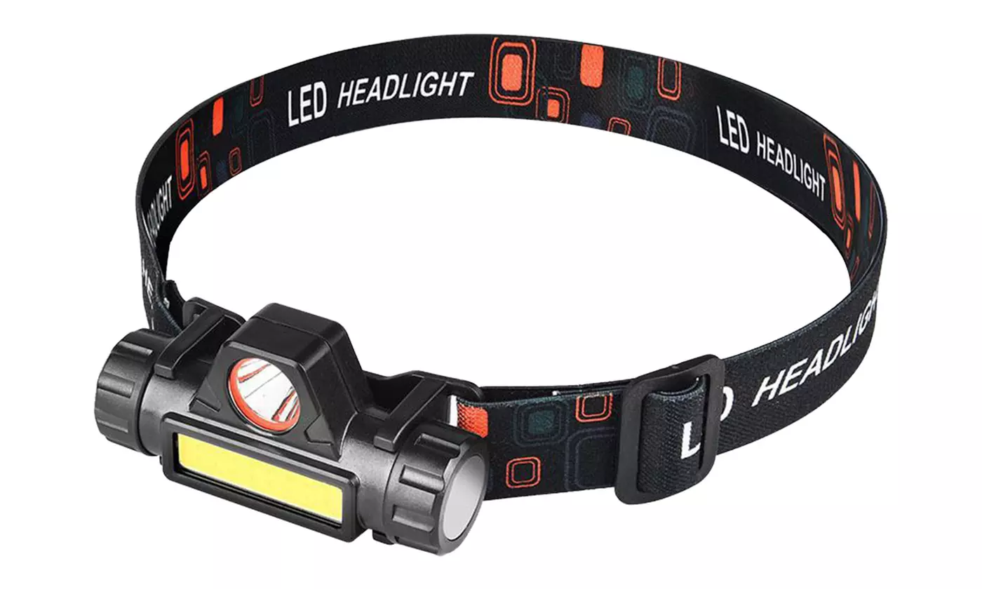 LakeForest 20,000 Lumen Rechargeable LED Headlamp with 2 Modes (2-Pack)