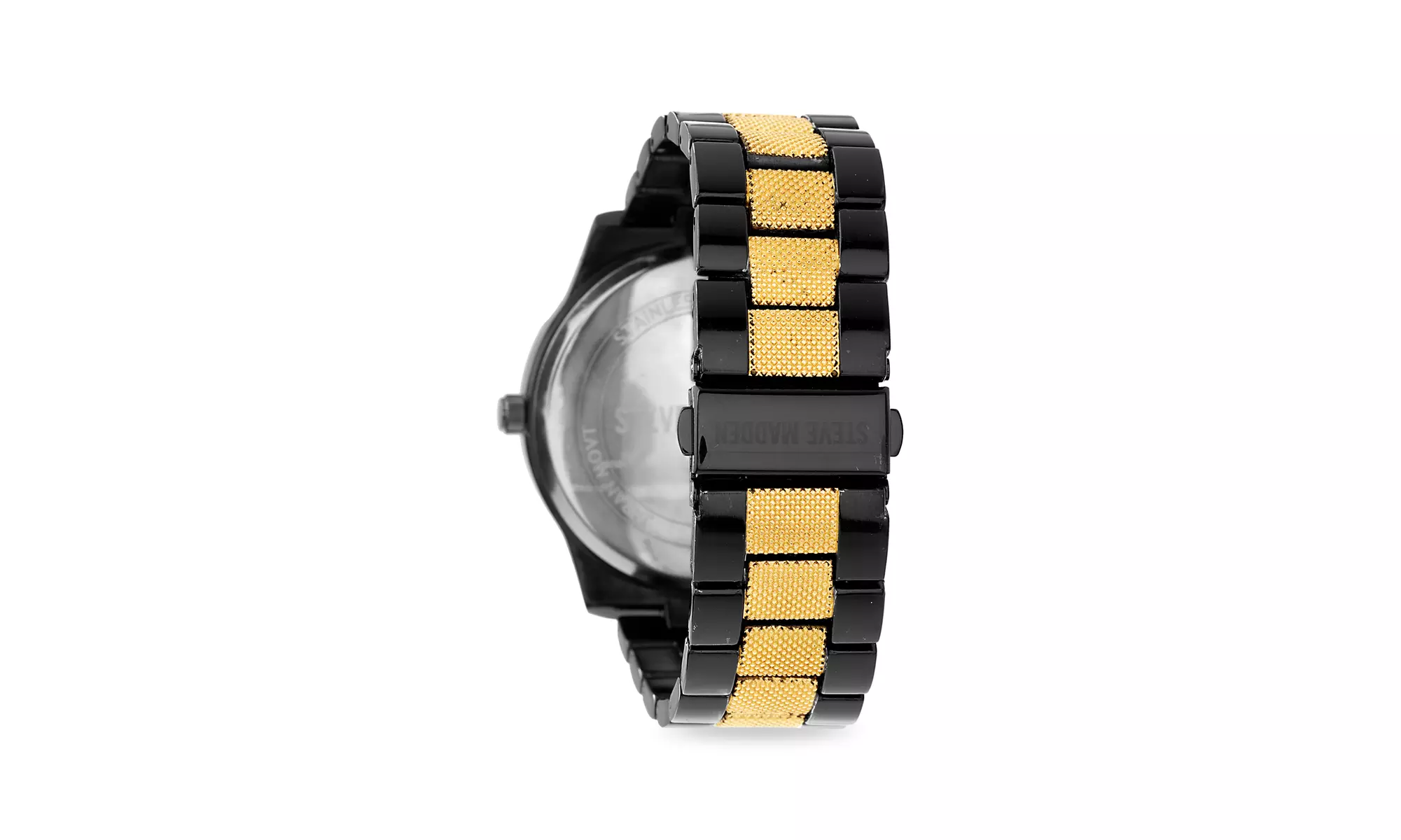 Steve Madden Men's Link Watch With Bead and Chain Bracelet Set - Second Medium