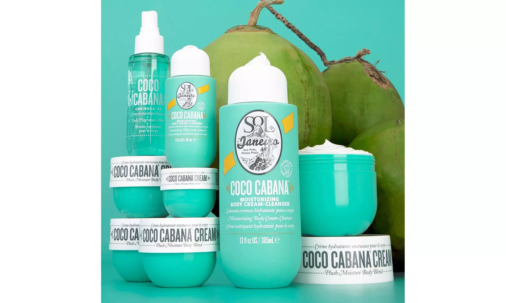 SOL DE JANEIRO Coco Cabana Moisturizing Body Cream-Cleanser, 3 Fl Oz - Second Medium