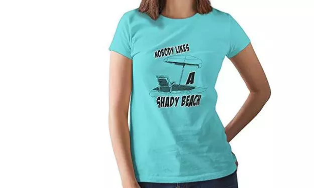 Funny Nobody Likes A Shady Beach Vacation Fashion Womens Tshirt - Primary Image