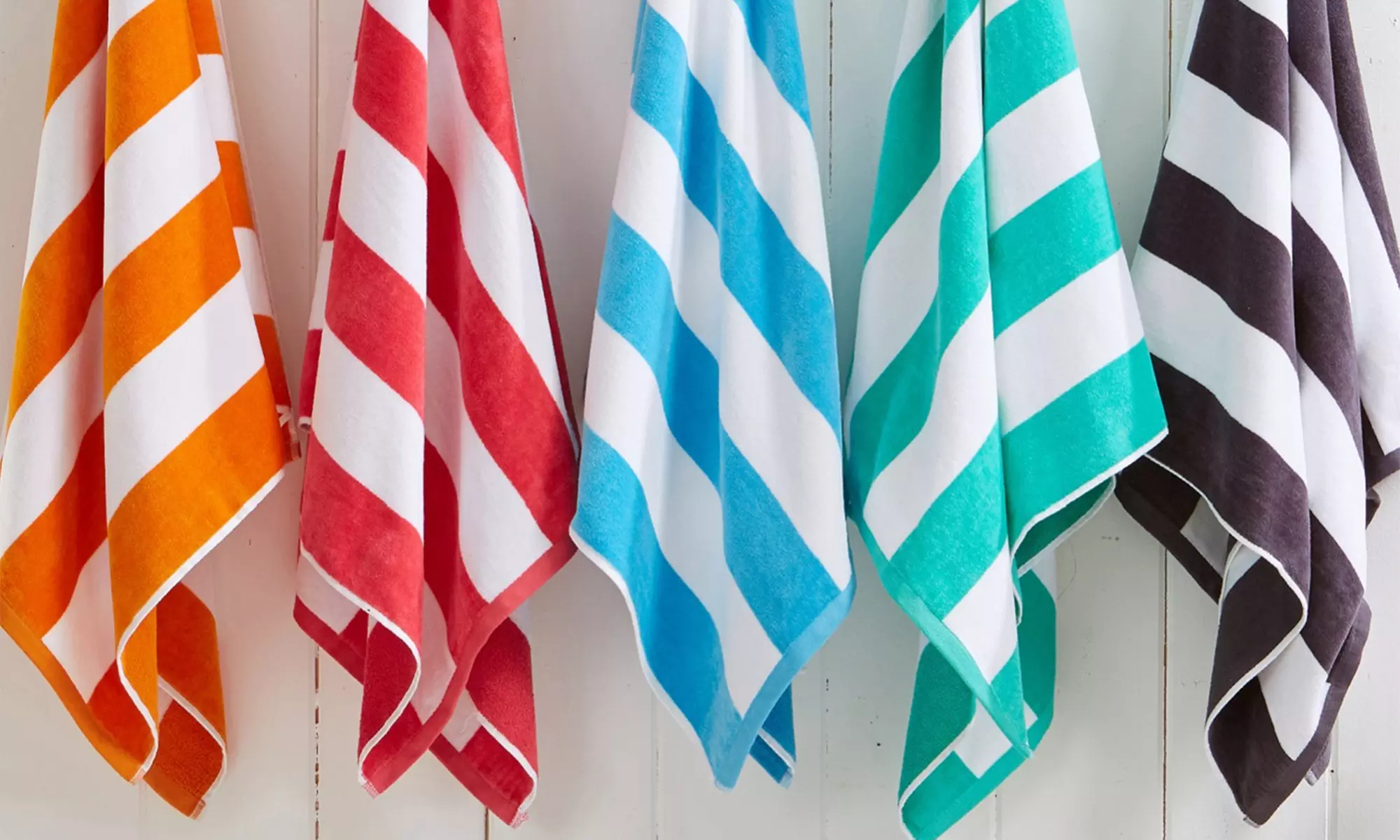 FreshFolds Four Pack Cotton Velour Beach Towels