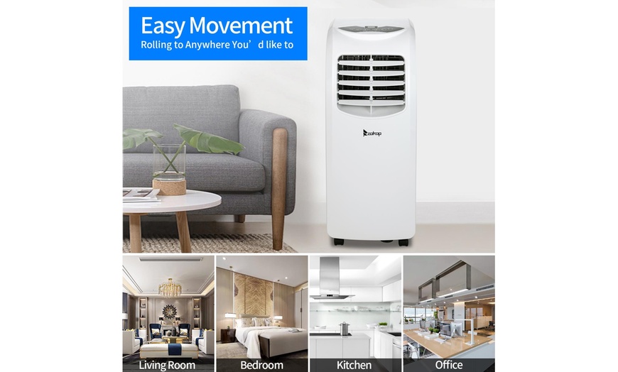 8,000 BTU Portable Air Conditioner & Dehumidifier Function Remote w ...