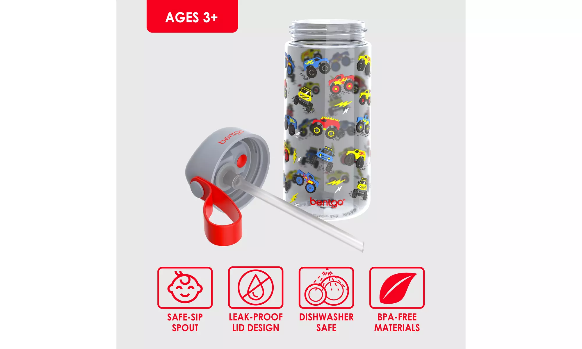 Bentgo Kids Water Bottle (1 and 2 Pack options)