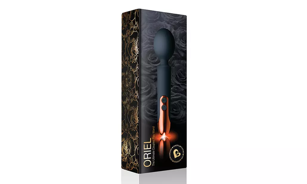 rocks off oriel rechargeable wand - black - Second Medium