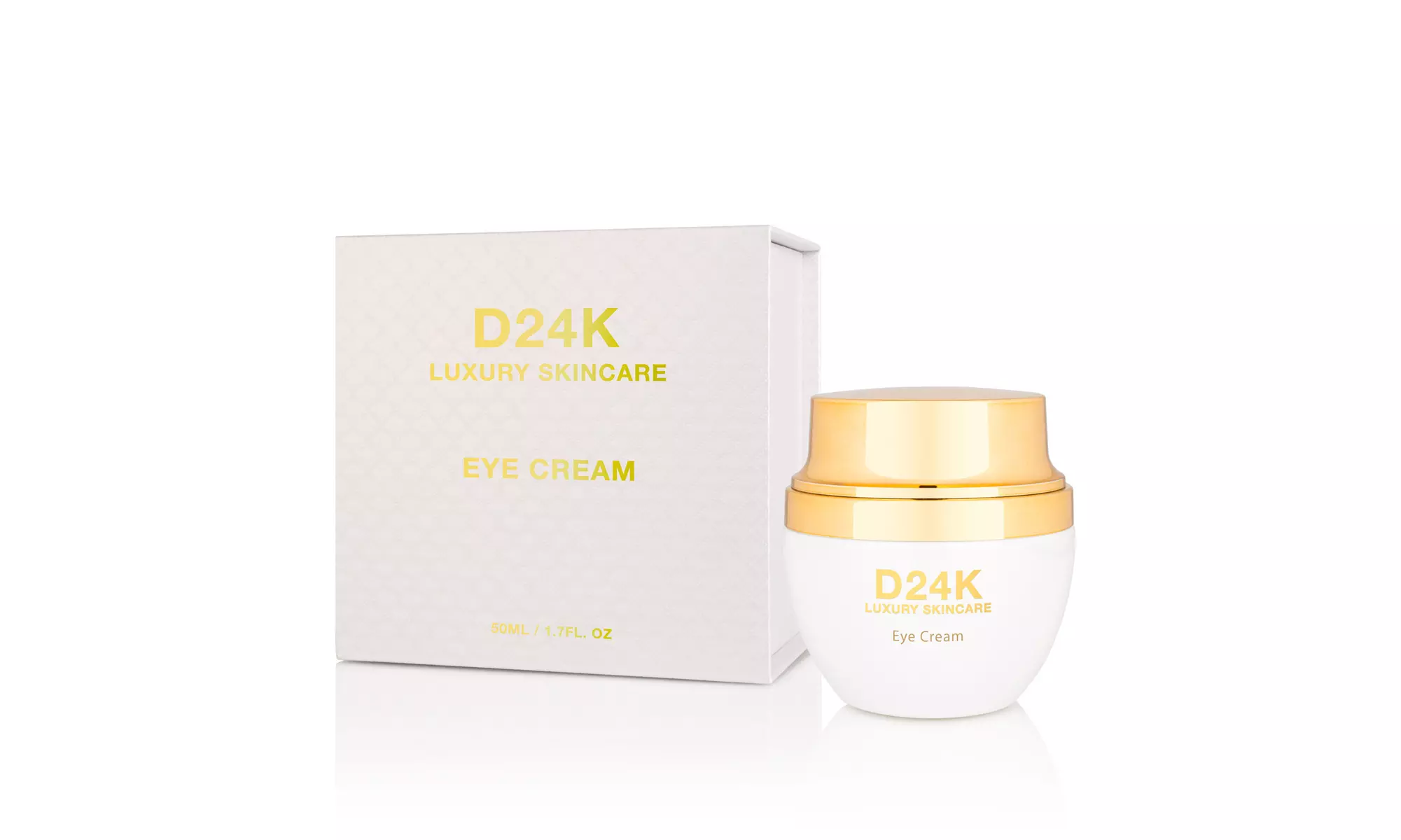 Advanced Anti Aging 24K Gold Infused Eye Cream & Serum with Hyaluronic Acid - Primary Image