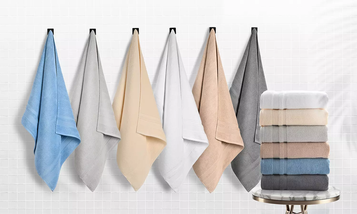 Kathy Ireland 4 Pack Zero Twist Cotton Plush Bath Towel Set 
