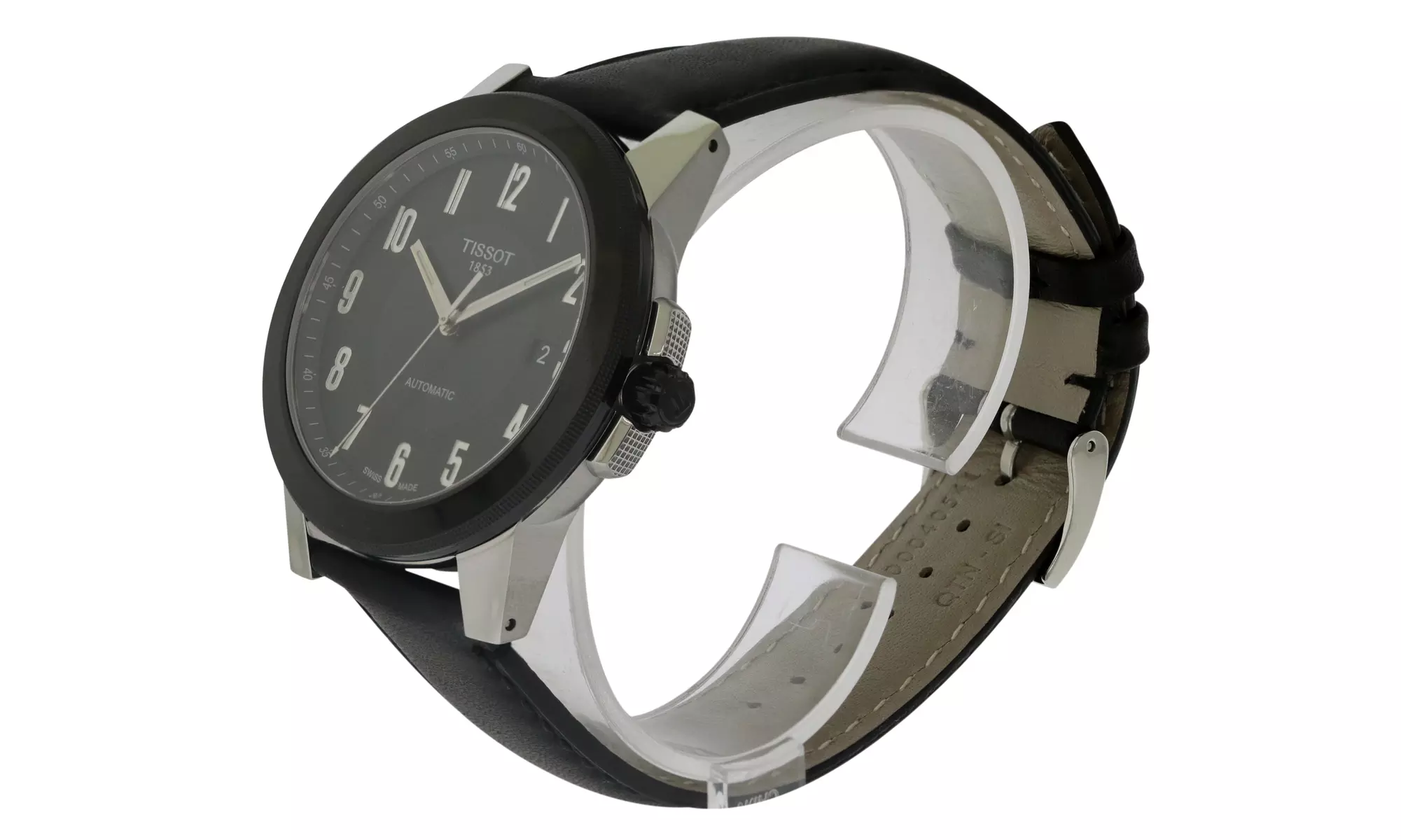 Tissot Gentleman Swissmatic Leather Mens Watch T0984072605200 - Second Medium