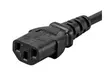 Monoprice Power Cord NEMA 5 15P to IEC 60320 C13 18AWG 10A 125V 3 Prong, Blk 1ft - Second Medium