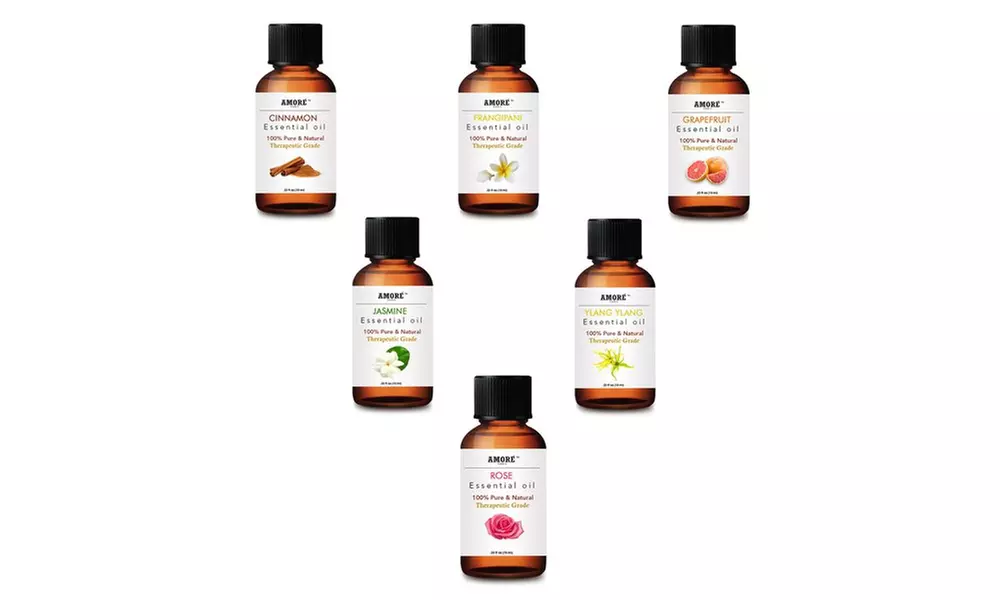 Amore Aromatherapy Therapeutic Grade Essential Oils Gift Set (6-Piece) - Primary Image