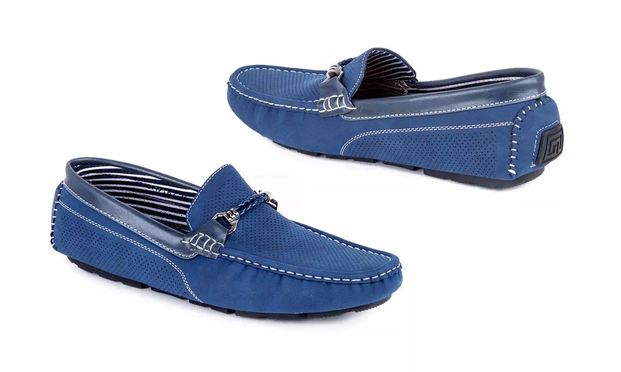 Miko Lotti Men's Driving Shoes with Buckle