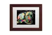 Dean Russo 'Without a Word' Matted Wood Framed Art - Second Medium