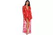 Lingerie for Women Sexy Long Lace Dress Sheer Gown See Through Kimono Robe - Second Medium