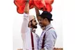 Rainbow Bow Tie - 2-Pack Men's Adjustable Pre-tied Bowtie for Gay Pride Parade - Second Medium