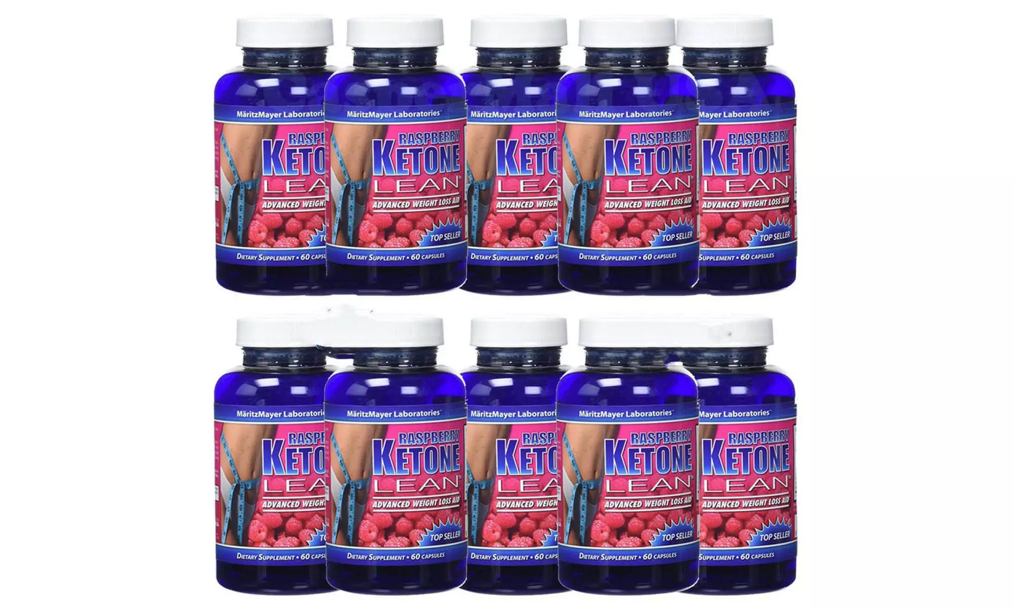 10X Pure Raspberry Ketone Lean Advanced 1200 mg Diet Weight Fat Loss  - Primary Image