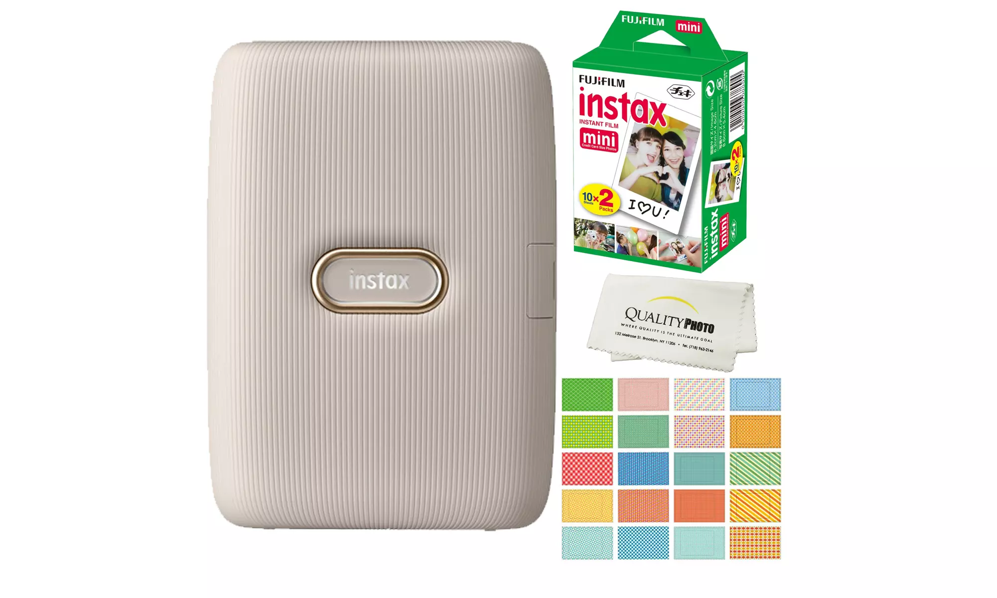 Fujifilm Instax Mini Link Smartphone Printer with 20 Pack of Film & Accessories - Primary Image
