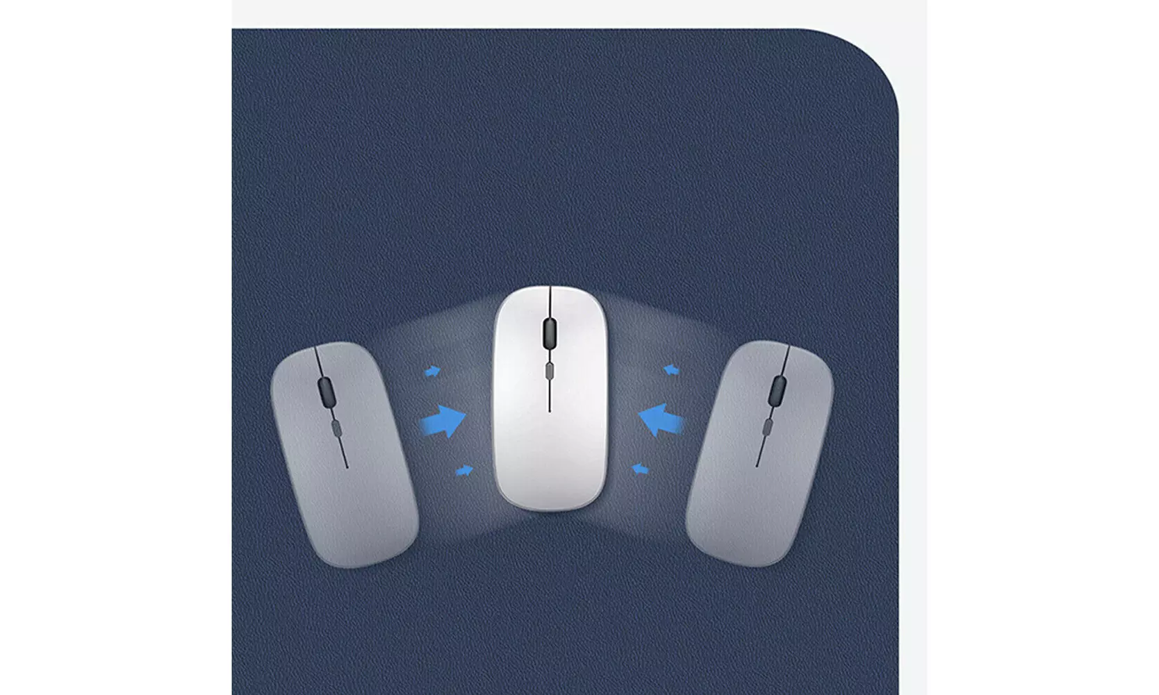 US PU Leather Dual Sided Desk Pad Non-Slip Mouse Pad Office Home Mat 23.6x11.8''