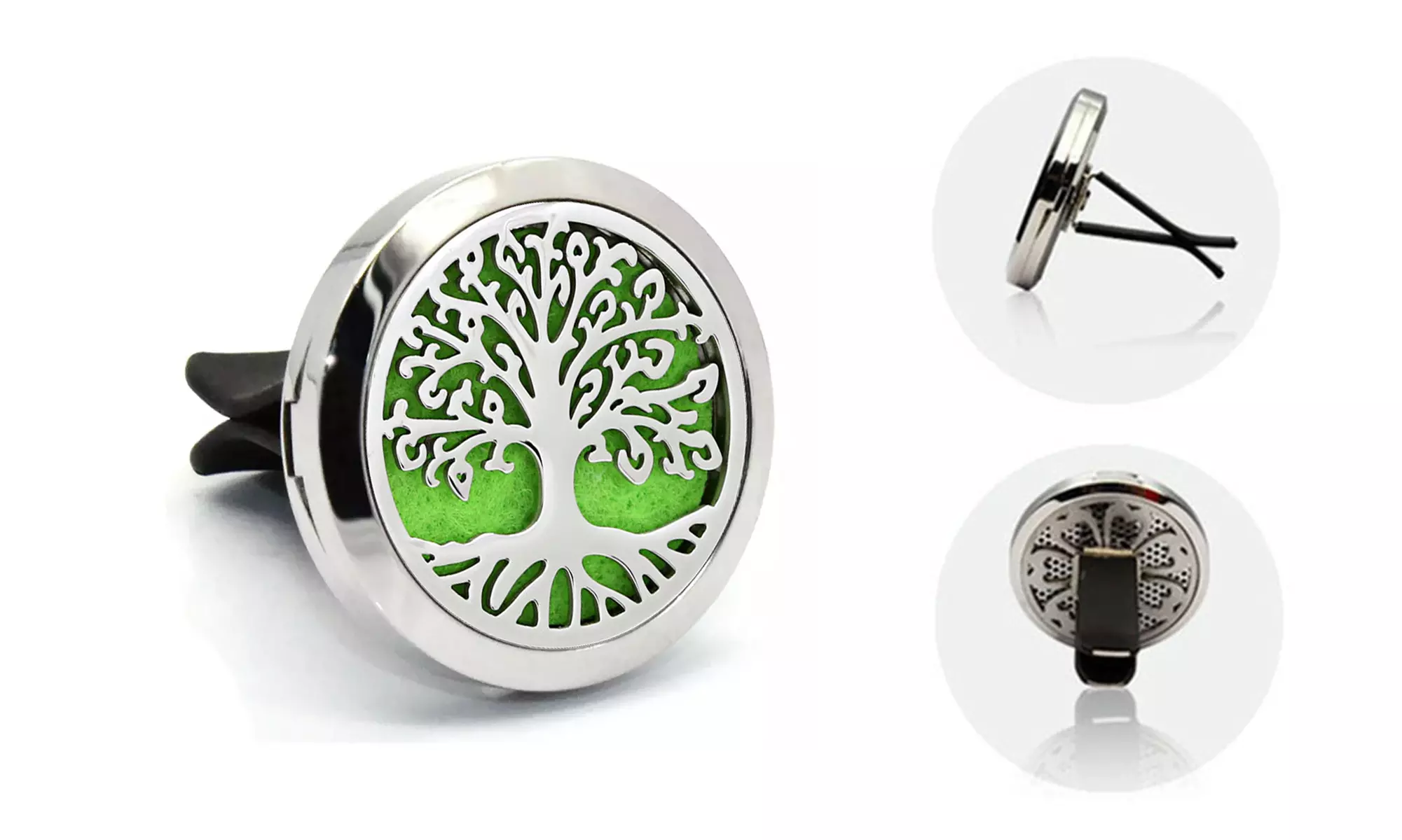 Aromatherapy Designer Essential Oil Car Vent Diffuser with 2 Optional Oils