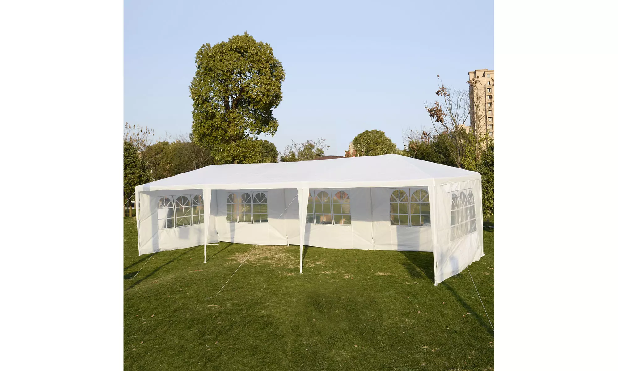 White Outdoor Gazebo Canopy Tent - Second Medium