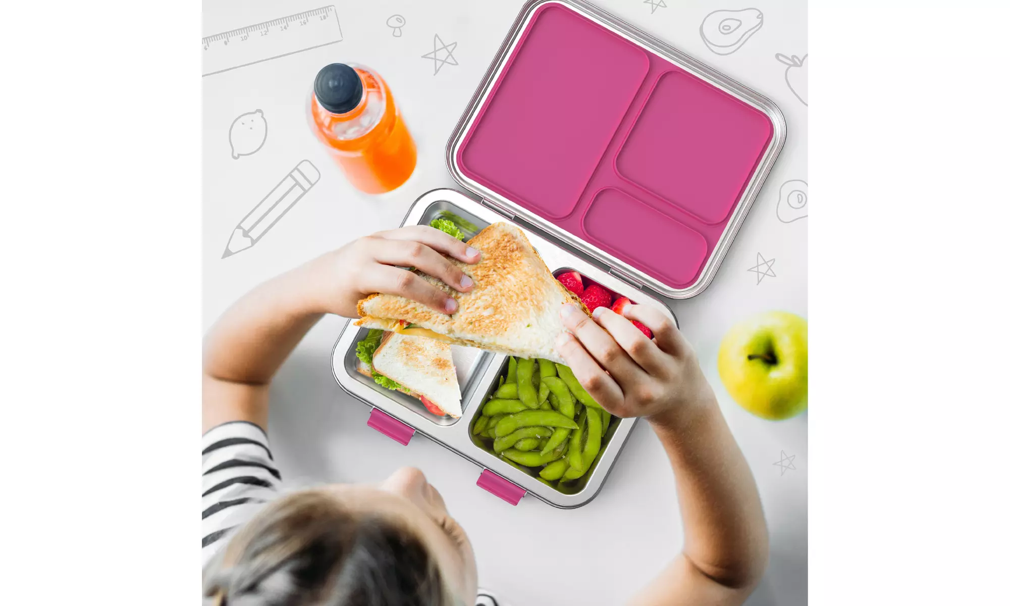 Bentgo Kids Stainless Steel Leak-Resistant Lunch Box
