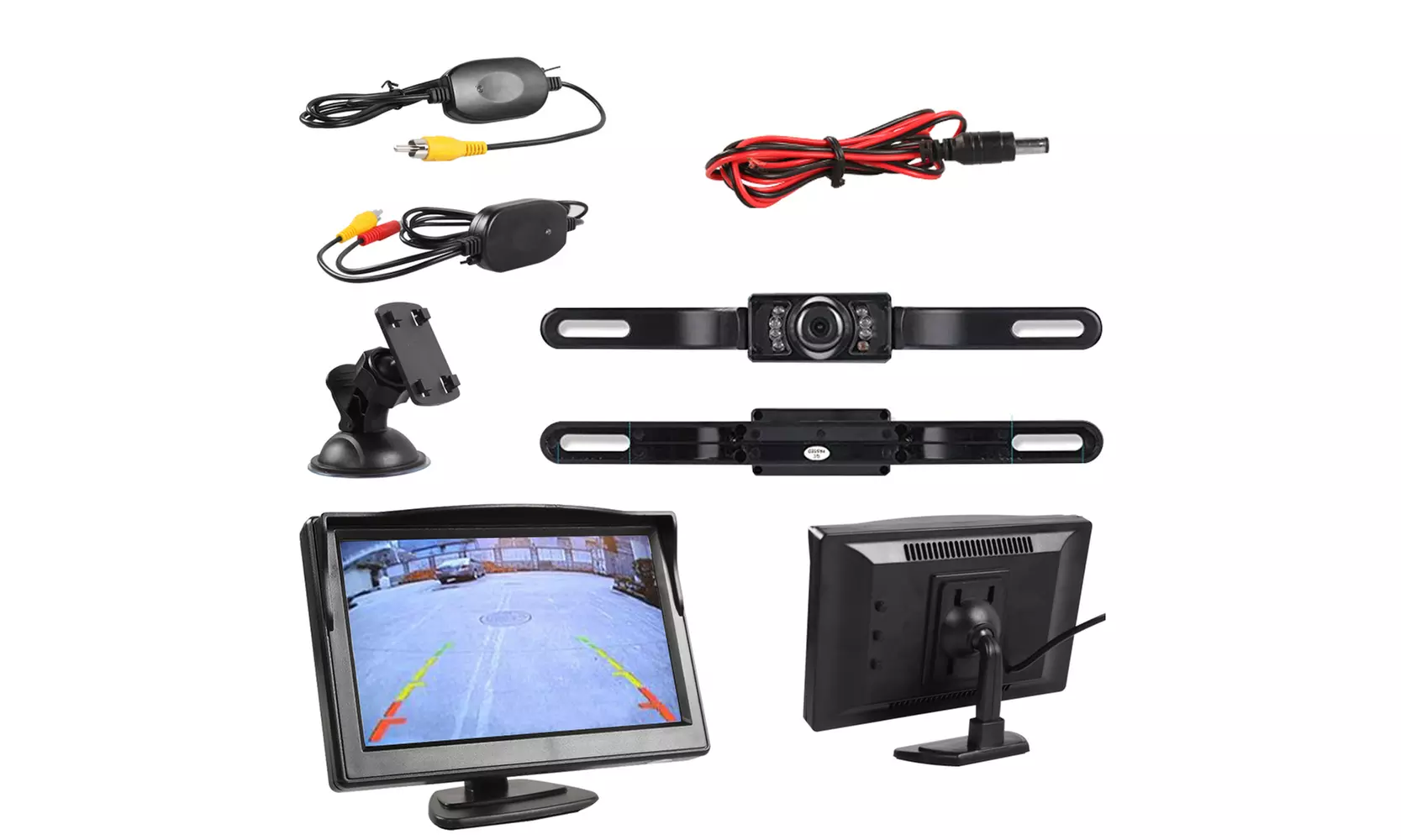 Backup Camera Wireless Car Rear View HD Parking System Night Vision 5" Monitor - Primary Image