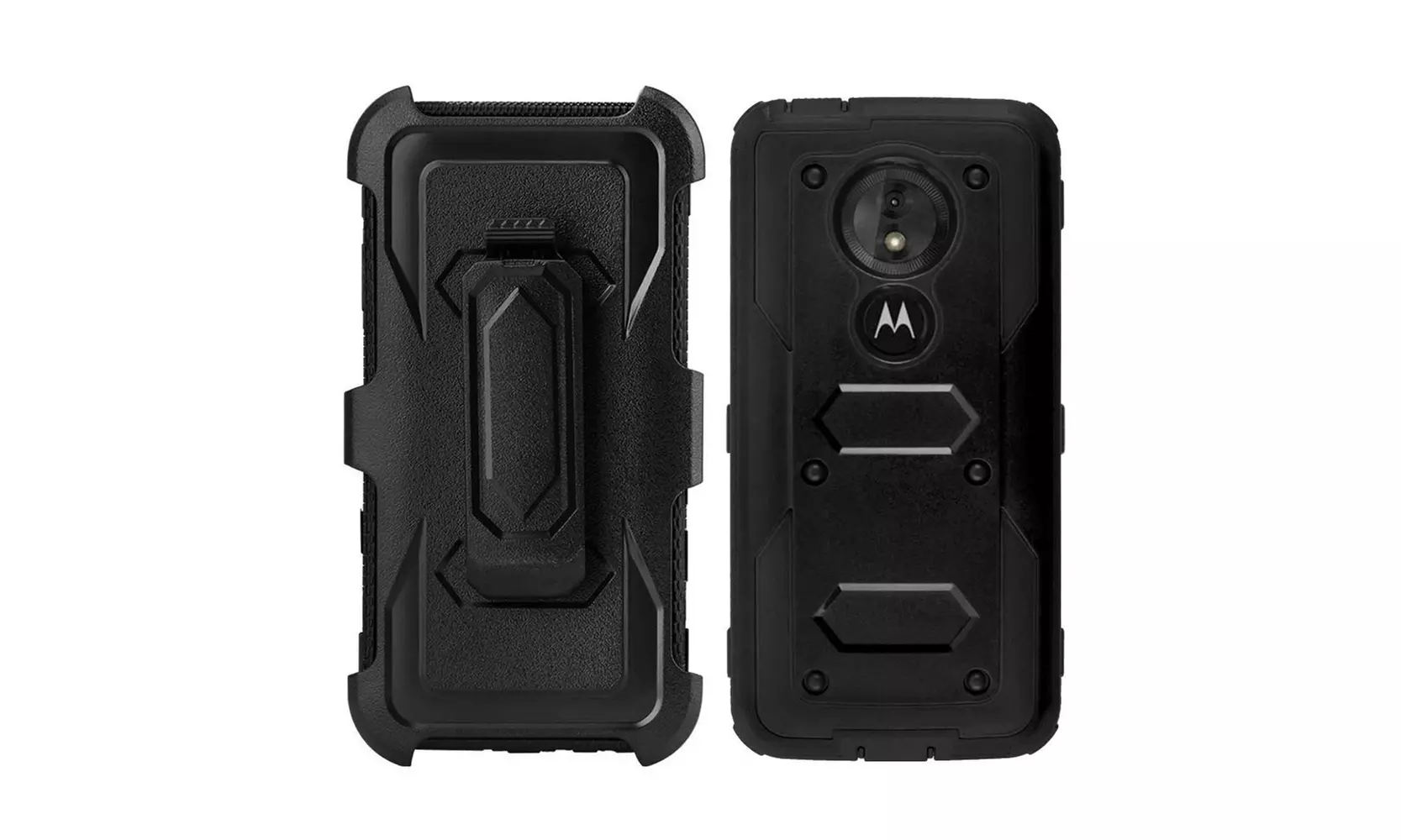 For Motorola Moto G6 Play Case Kickstand Belt clip screen protector - Primary Image