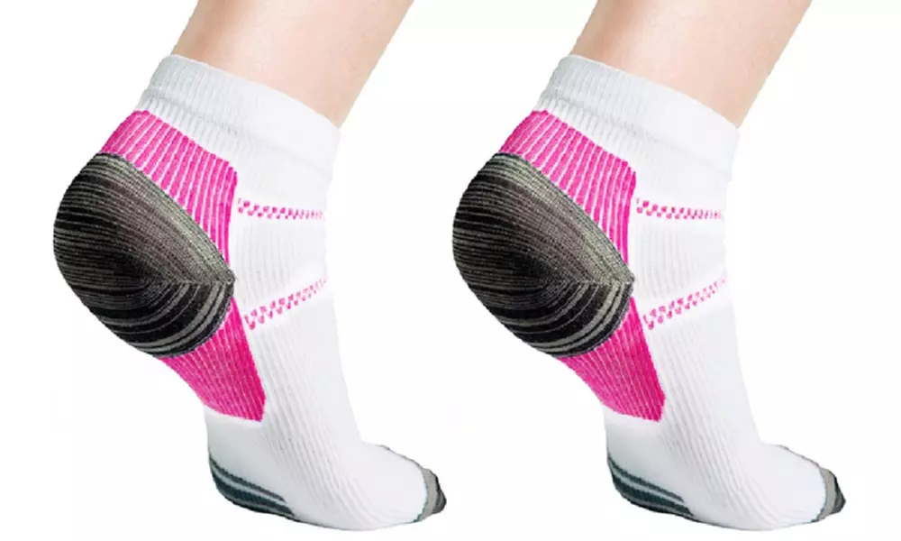 Unisex Compression Socks for Plantar Fascilitis (3 or 6-Pairs) - Primary Image