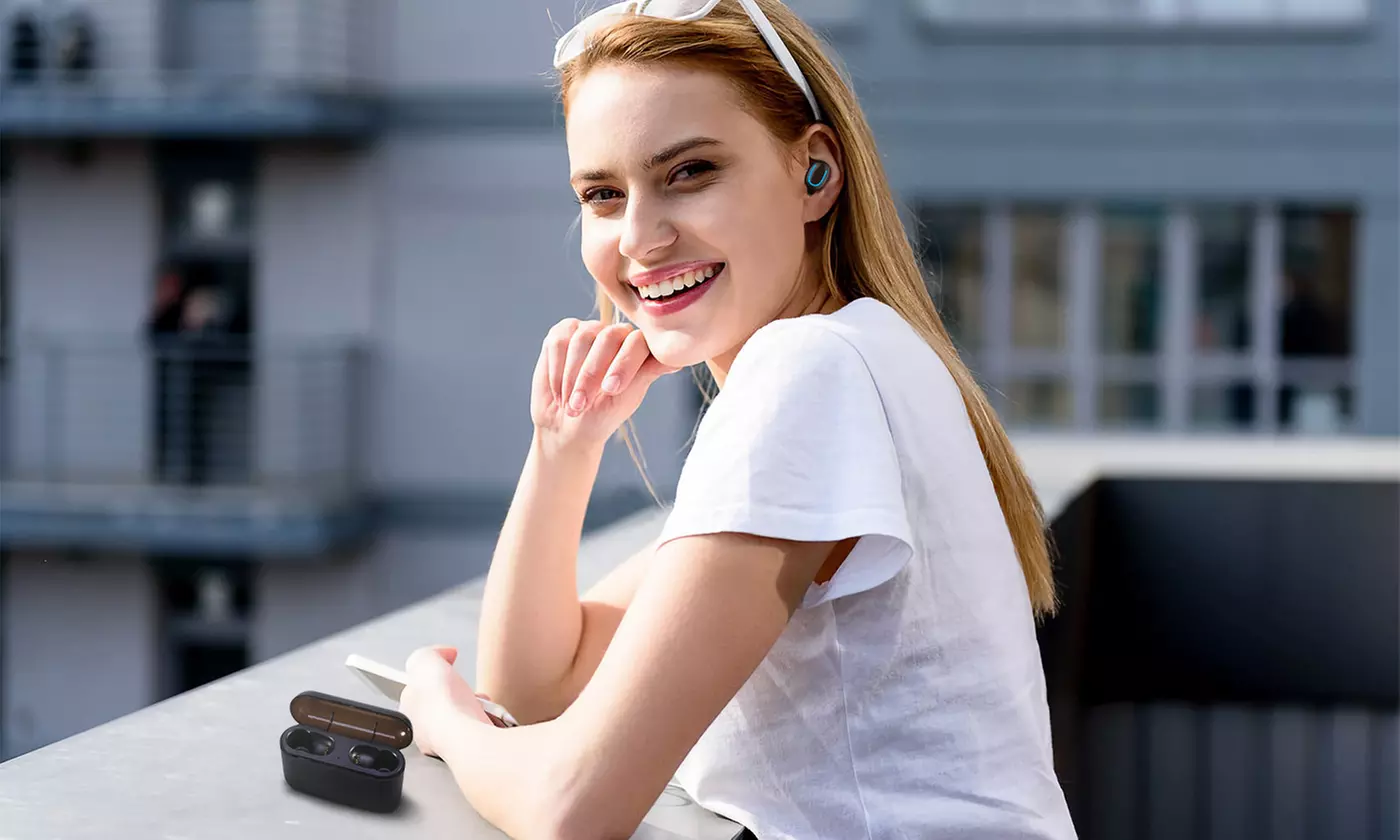 iMounTEK Wireless 5.0 In-Ear Earbuds with Magnetic Charging Dock